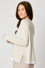 Shirted Sweater (4 Colors)