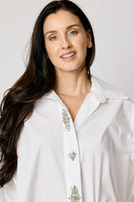 Rhinestone Oversized Men's Shirt (2 Colors)