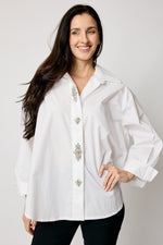 Rhinestone Oversized Men's Shirt (2 Colors)