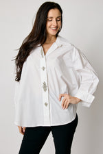Rhinestone Oversized Men's Shirt (2 Colors)