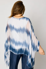 Blue Tye Dye Italian Silk #71