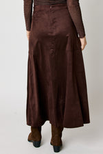 Suede Skirt Chocolate