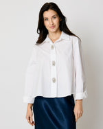 Rhinestone Trim Short Mens Shirt (2 Colors)