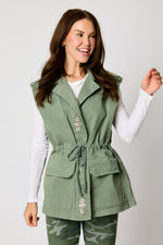 Sleeveless Rhinestone Vest (3 Colors)