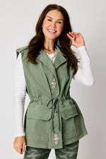 Sleeveless Rhinestone Vest (3 Colors)