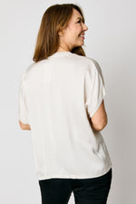 Satin V-Neck Tee (5 Colors)