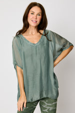 V-Neck  Italian Silk (3 Colors)  #92