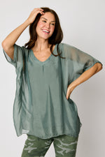 V-Neck  Italian Silk (3 Colors)  #92