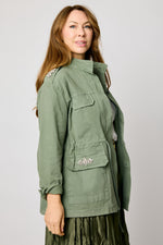 Rhinestone Trim Jacket (2 Colors)