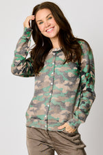 Camo Lightweight Cardigan