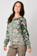 Camo Lightweight Cardigan