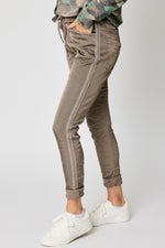 Italian Satin Polished Stretch Pant (4 Colors)
