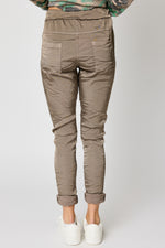 Italian Satin Polished Stretch Pant (4 Colors)