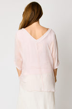V-Neck Raw Edge Blouse (3 Colors) #53
