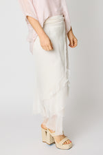 Italian Silk New Raw Edge Skirt (4 Colors)