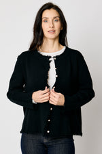 Cropped Fringe Cardigan (2 Colors)