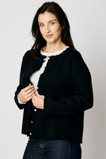 Cropped Fringe Cardigan (2 Colors)