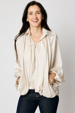 Drappy Satin Jacket