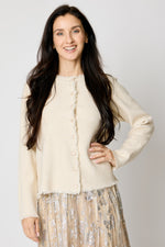 Cropped Fringe Cardigan (2 Colors)