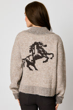Equestrian Zip Up Cardigan