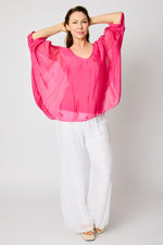 V-Neck Flowing Blouse #55 (4 Colors)