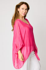 V-Neck Flowing Blouse #55 (4 Colors)