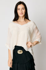 V-Neck Flowing Blouse #55 (4 Colors)