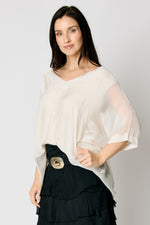 V-Neck Flowing Blouse #55 (4 Colors)