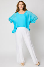 Italian Silk Soft Flowing Top #62 (5 Colors) - Jacqueline B Clothing