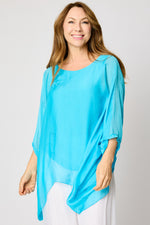 Italian Silk Soft Flowing Top #62 (5 Colors) - Jacqueline B Clothing