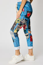 Patched Heart Italian Stretch Pant
