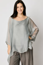 Italian Silk Soft Flowing Top #62 (5 Colors) - Jacqueline B Clothing
