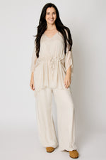 Italian Silk Draw Waist Shirt (3 Colors) #37