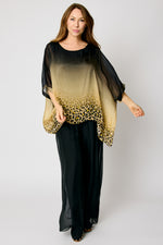 Italian Silk Leopard Top #56