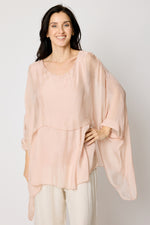 Italian Silk Double Layer Top #73 (2 Colors)