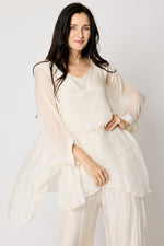 Italian Silk Double Layer Top #73 (2 Colors)