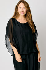 Italian Silk Drape Top (5 Colors) #63