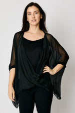 Italian Silk Drape Front #96