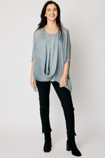 Italian Silk Drape Front #96