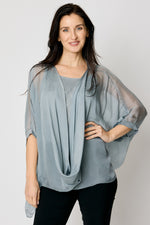 Italian Silk Drape Front #96