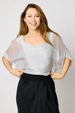 Italian Silk V-Neck Tee #909 (3 Colors)