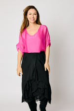 Italian Silk V-Neck Tee #909 (3 Colors)
