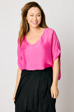 Italian Silk V-Neck Tee #909 (3 Colors)
