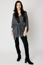 Italian Silk Draw Waist Shirt (3 Colors) #37