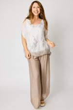 Italian Silk Hand Painted Tee (4 Colors) - Jacqueline B Clothing