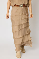 Italian Silk Layered Skirt - Jacqueline B Clothing