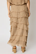Italian Silk Layered Skirt - Jacqueline B Clothing
