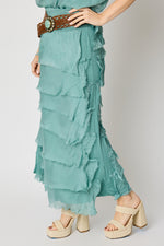 Italian Silk Layered Skirt - Jacqueline B Clothing