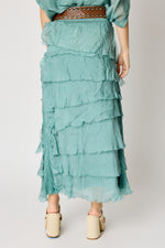 Italian Silk Layered Skirt - Jacqueline B Clothing