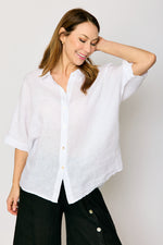Linen Boyfriend Shirt (4 Colors)